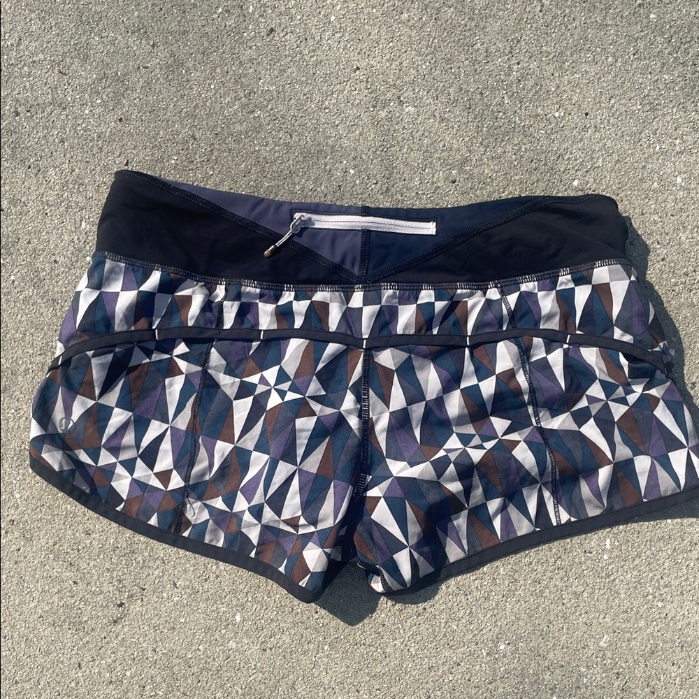 Lululemon Women’s Geometric Print Athletic Shorts